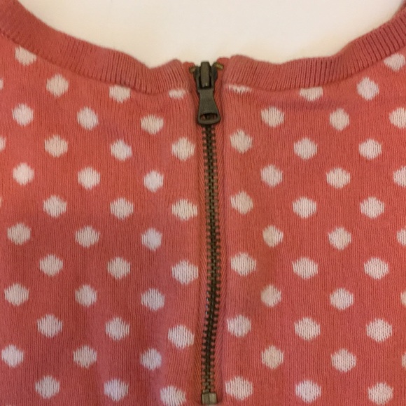🎈LOFT pink and white polka dot sweater - Picture 4 of 6